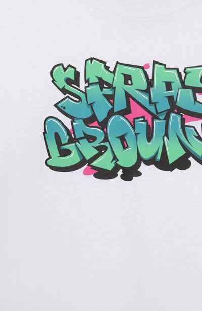 Хлопковая футболка SPRAYGROUND, арт. SPY1396WHT, фото 3
