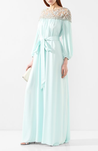 Шелковое платье MARCHESA, арт. M28703, фото 2