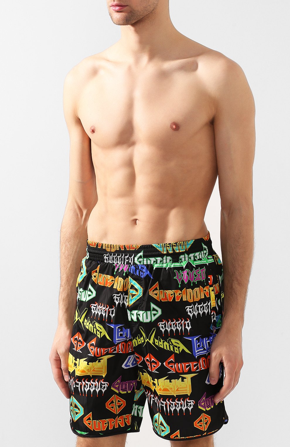 Плавки-шорты GUCCI разноцветного цвета по цене 47150 руб., арт. 554296/XHAAT, фото 3 Плавки-шорты GUCCI, арт. 554296/XHAAT, фото 3