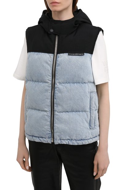 Жилет ALEXANDER WANG голубого цвета по цене 47500 руб., арт. 4DC1212811, фото 3 Жилет ALEXANDER WANG, арт. 4DC1212811, фото 3