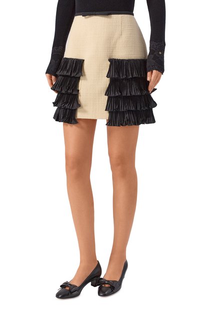 Шерстяная юбка VALENTINO, арт. 7B0RADX1/90Y, фото 3