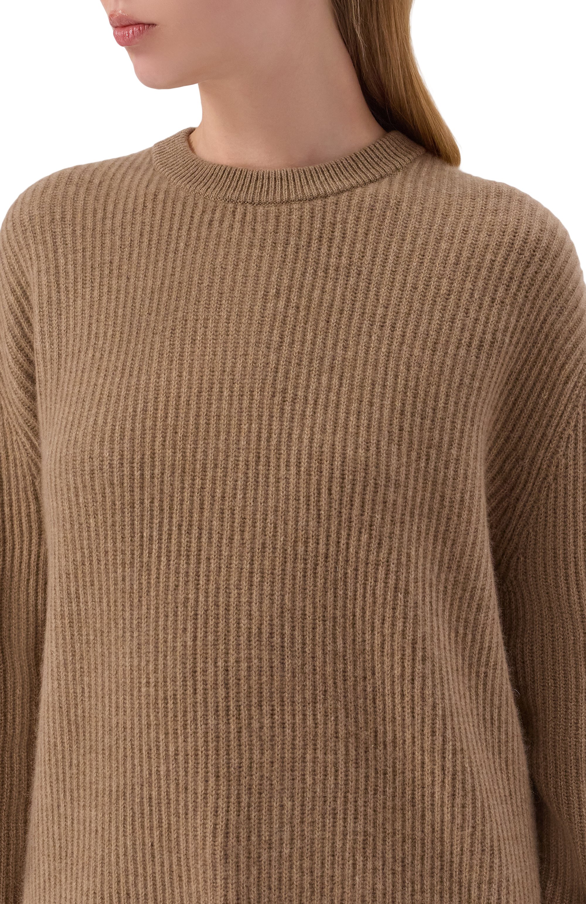 Кашемировый свитер 12 STOREEZ светло-коричневого цвета по цене 39000 руб., арт. 135048, фото 5 Кашемировый свитер 12 STOREEZ, арт. 135048, фото 5