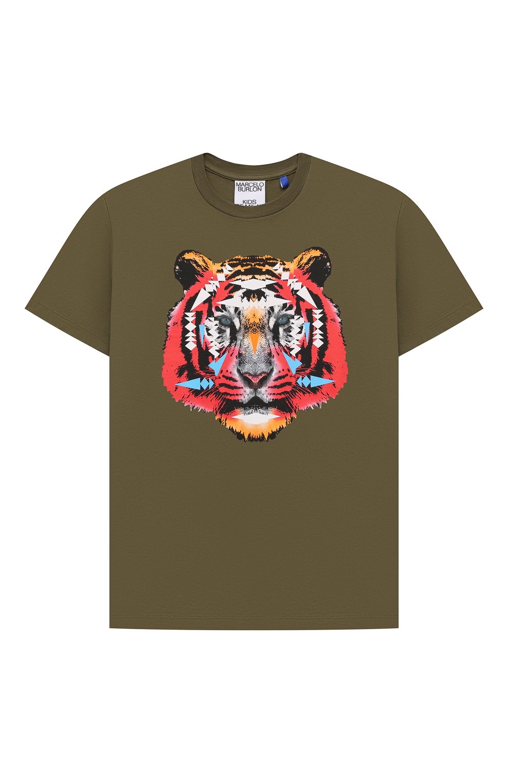 Хлопковая футболка MARCELO BURLON KIDS OF MILAN, арт. CBAA002F21JER012, фото 1