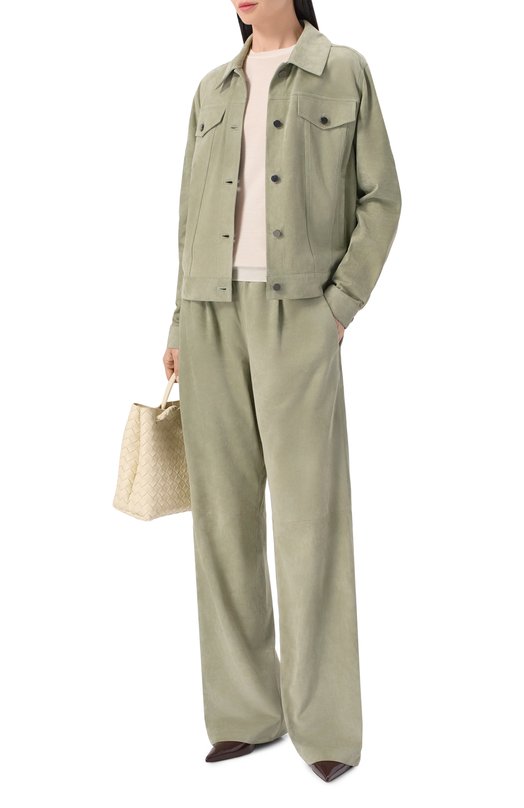 Замшевые брюки MVST M26.2PW.L909/L010 SUEDE Зелёный  M26.2PW.L909/L010 SUEDE Фото 2