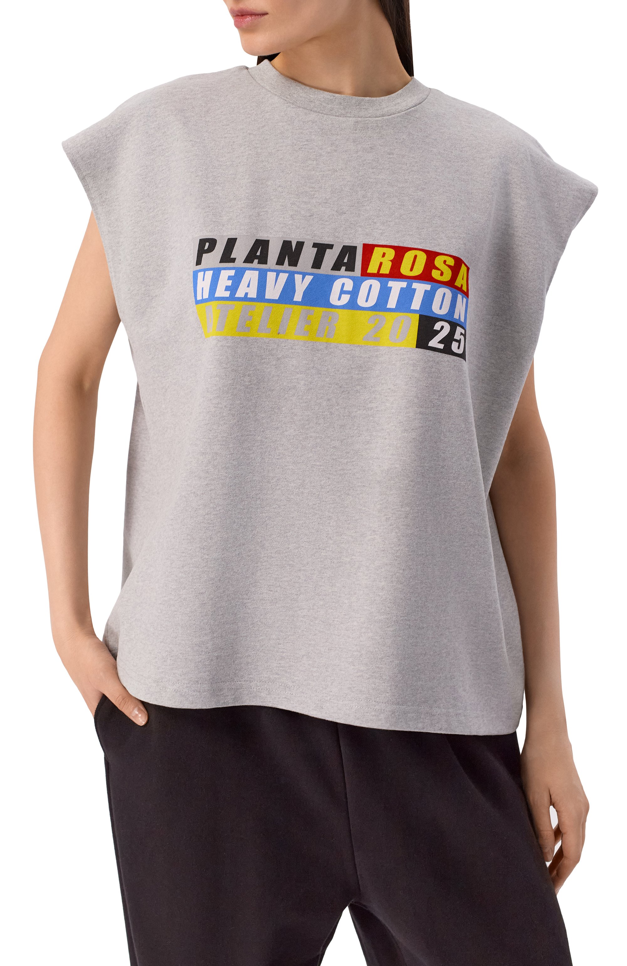 Хлопковая футболка PLANTA ROSA, арт. PR/T017/HEAVY-COTTON/350VELVET, фото 6