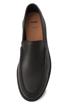 Мужские кожаные лоферы sienne BOSS черного цвета, арт. 50536173 | Фото 6 (Материал внешний: Натуральная кожа; Материал внутренний: Натуральная кожа; Нос: Не проставлено; Материал сплава: Проставлено; Стили: Кэжуэл)