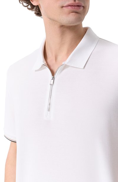 Хлопковое поло BOSS, арт. 50555108, фото 5