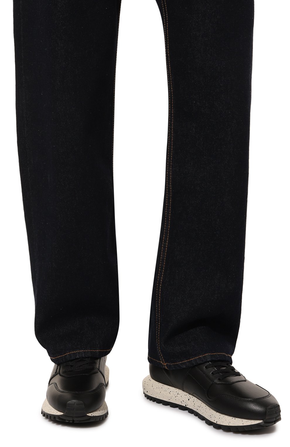 Кожаные кроссовки EMPORIO ARMANI, арт. X4X639/XD382, фото 3