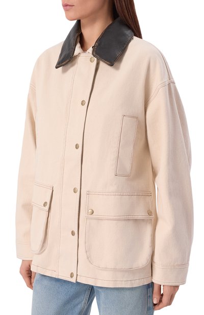 Джинсовая куртка HALFBOY, арт. HS261W0017 DM013/DENIM PARKA, фото 3