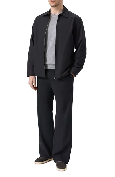 Замшевые лоферы detroit SANTONI, арт. MGDG19051TICSEAA, фото 2