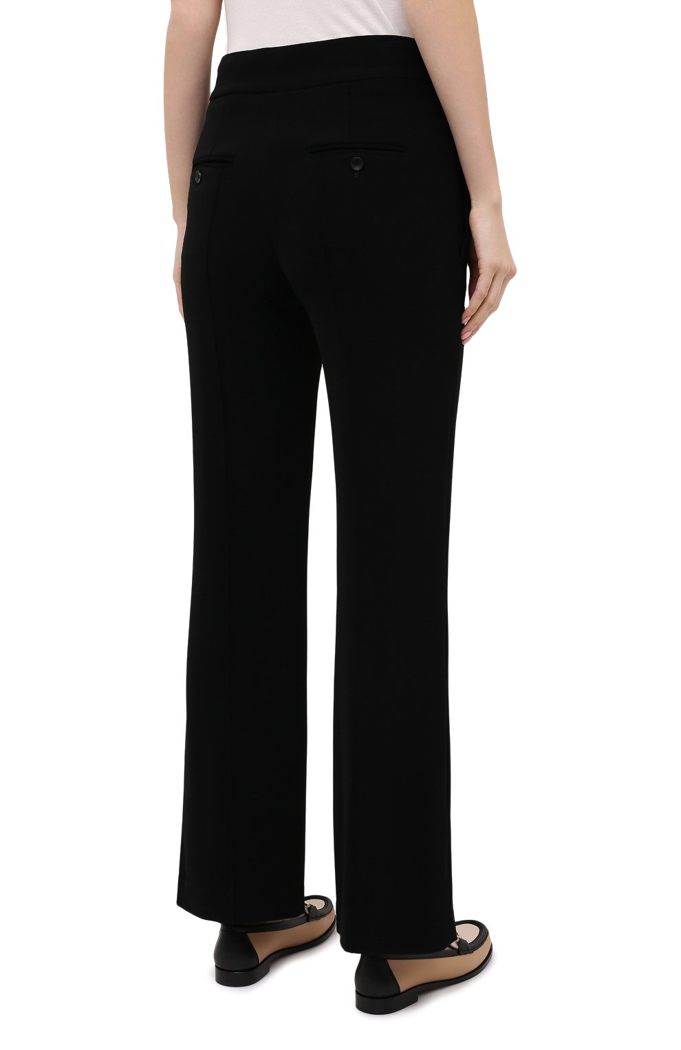 Брюки из вискозы ISABEL MARANT черного цвета по цене 58200 руб., арт. PA1890-21P011I/S0R0KIA, фото 4 Брюки из вискозы ISABEL MARANT, арт. PA1890-21P011I/S0R0KIA, фото 4