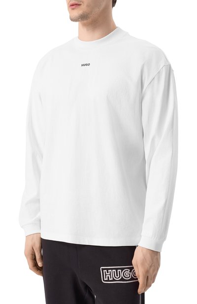 Хлопковый лонгслив HUGO, арт. 50511029, фото 3