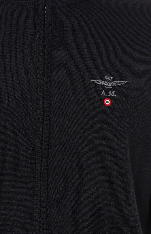 Шерстяной кардиган Aeronautica Militare 232/MA1390L415 Синий  232/MA1390L415 Фото 5