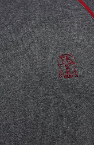 Хлопковая толстовка BRUNELLO CUCINELLI, арт. M0T359276W, фото 5