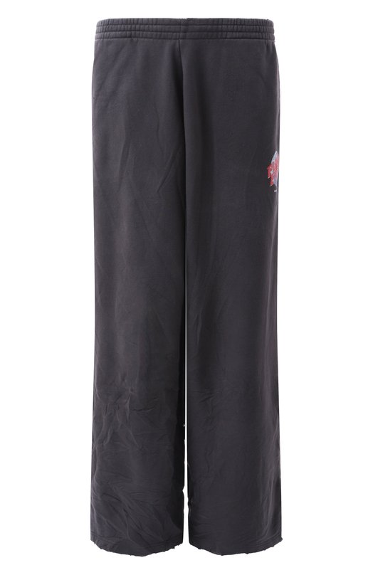 Хлопковые брюки Balenciaga 803266/TRVD1 Серый 803266/TRVD1