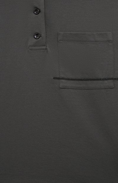 Хлопковое поло BRUNELLO CUCINELLI, арт. B0T81T074B, фото 3