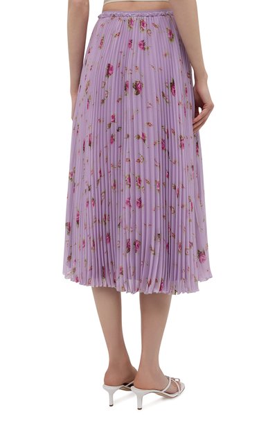 Плиссированная юбка REDVALENTINO сиреневого цвета по цене 79700 руб., арт. WR3RAC20/602, фото 4 Плиссированная юбка REDVALENTINO, арт. WR3RAC20/602, фото 4