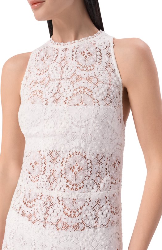 Хлопковое платье Erika Cavallini P6S011 Белый  P6S011 Фото 4