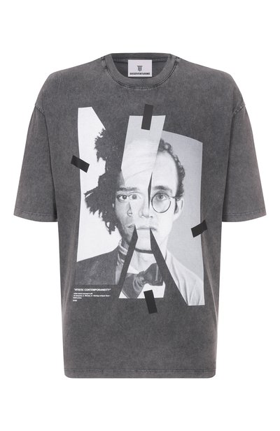 Мужская хлопковая футболка DIEGO VENTURINO, арт. DVTS0BWH