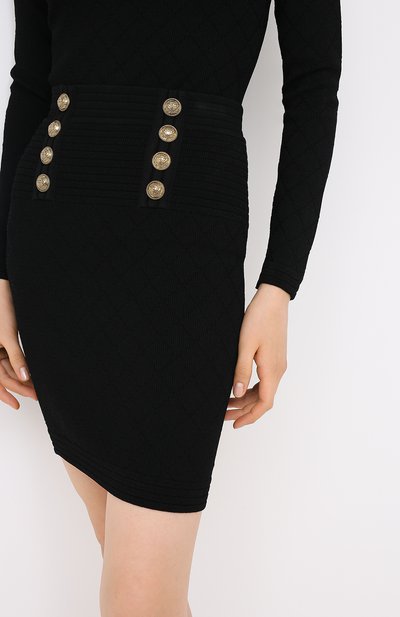 Юбка из вискозы BALMAIN, арт. UF14311/K110, фото 3