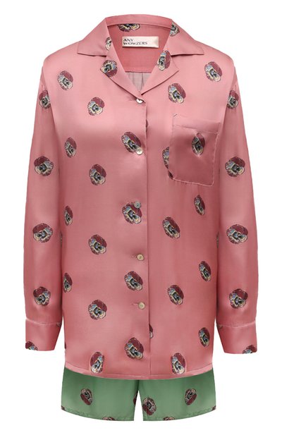 Женская пижама из хлопка и шелка ANY WOWZERS, арт. BFR02-LEA-RG