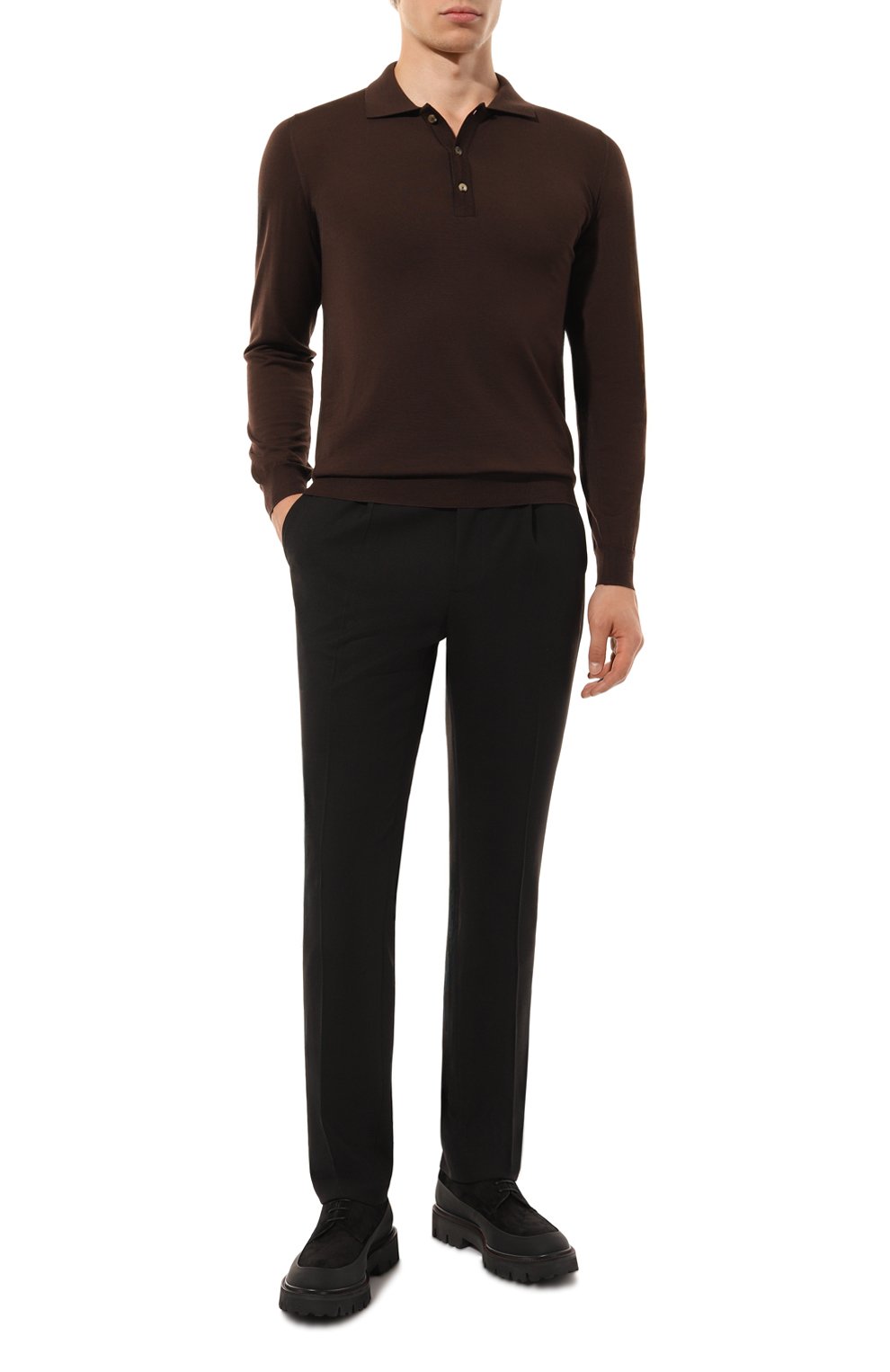 Замшевые дерби KITON, арт. USSA194N0112507, фото 2