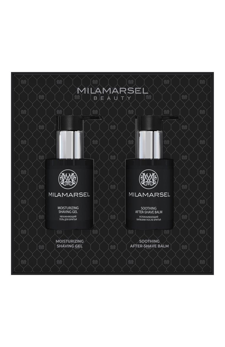 Мужская подарочный набор для мужчин (2x100ml) MILAMARSEL бесцветного цвета, арт. 4630225091734 | Фото 3 (Косметика кросс-кт: Уход М; Назначение: После бритья, Для бритья; Нос: Не проставлено; Региональные ограничения белый список (Axapta Mercury): Не проставлено)