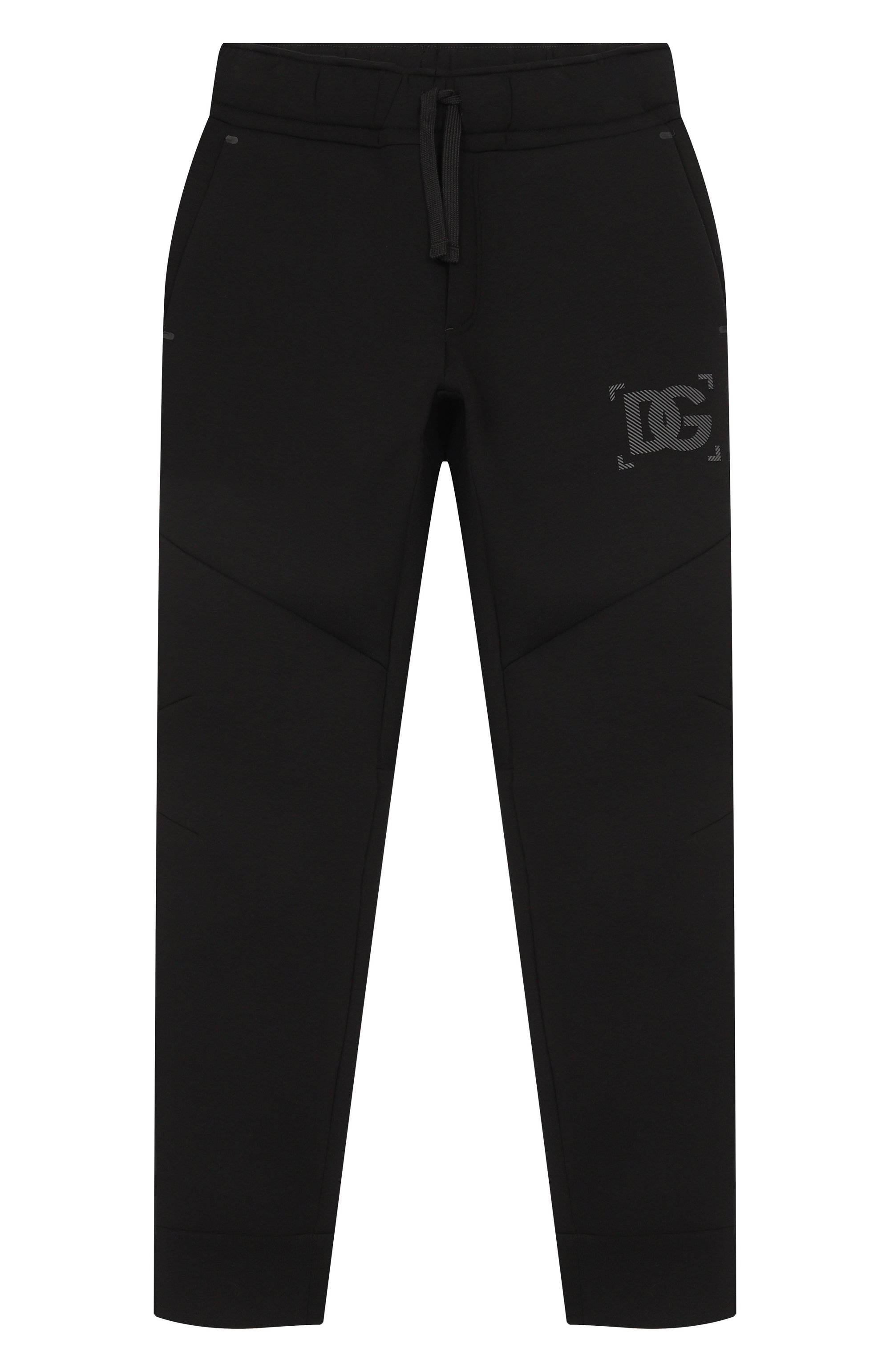 Хлопковые джоггеры DOLCE & GABBANA черного цвета по цене 53850 руб., арт. L4JPLJ/FUGUS, фото 1 Хлопковые джоггеры DOLCE & GABBANA, арт. L4JPLJ/FUGUS, фото 1