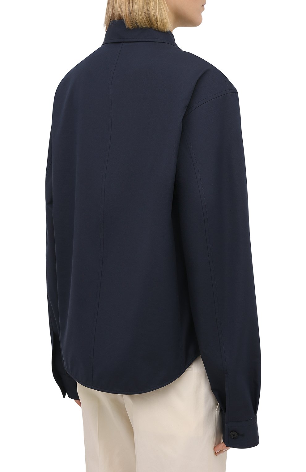 Хлопковая рубашка JIL SANDER, арт. JSPS600605-WS251800, фото 4