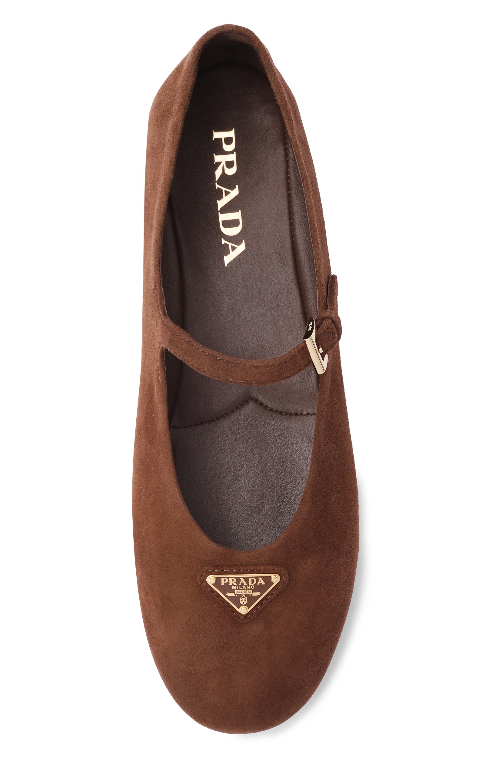 Замшевые балетки PRADA, арт. 1F793N/008, фото 6