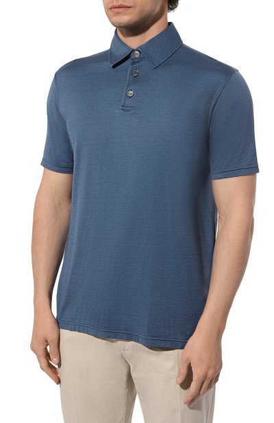 Поло из шелка и хлопка KITON, арт. UMK0356, фото 3