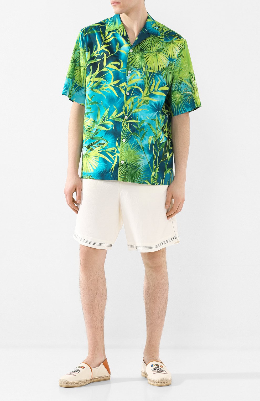 Рубашка VERSACE зеленого цвета по цене 105500 руб., арт. A85919/A234748, фото 2 Рубашка VERSACE, арт. A85919/A234748, фото 2