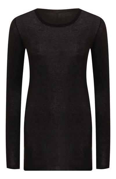 Женская хлопковый лонгслив RICK OWENS, арт. RP01B4202/MR