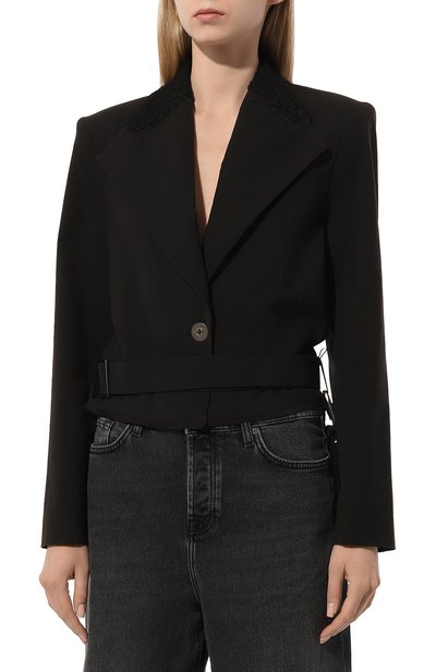 Шерстяной жакет WHO_AM, арт. FJ-P231-BLK, фото 3