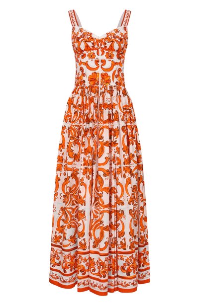 Женское хлопковое платье DOLCE & GABBANA, арт. F6TTHT/GDDRL