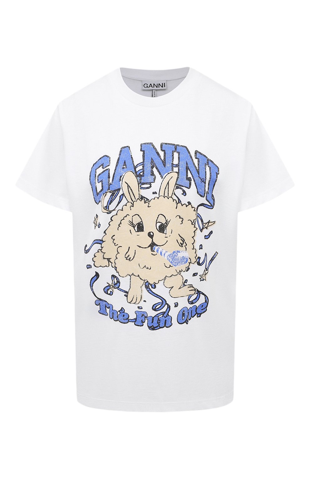 Хлопковая футболка GANNI, арт. T3673, фото 1
