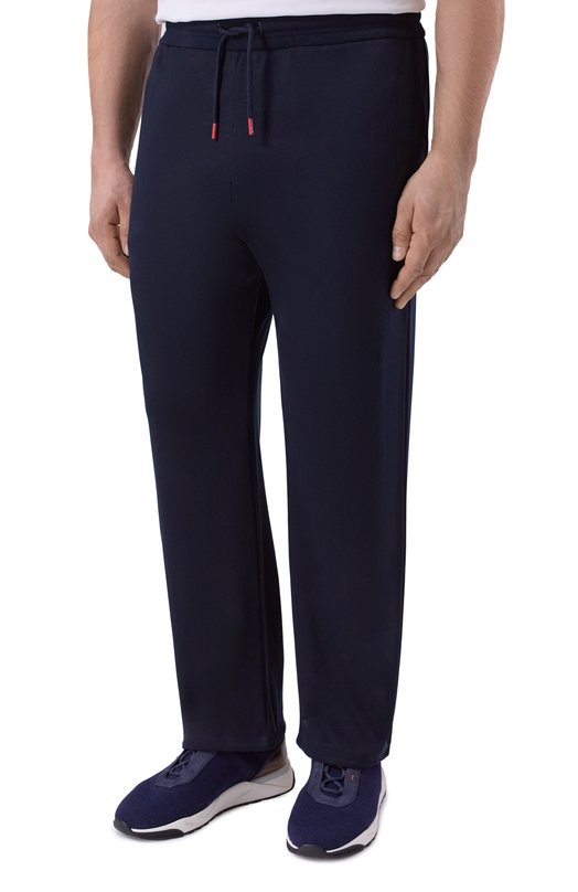 Спортивный костюм из хлопка и шерсти Kiton UMJ002403 Синий  UMJ002403 Фото 4