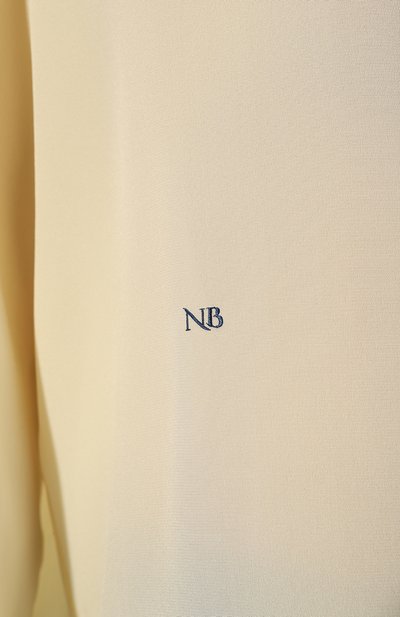 Шелковая рубашка NOBLE&BRULEE желтого цвета по цене 71500 руб., арт. NB/001NB010222/8, фото 5 Шелковая рубашка NOBLE&BRULEE, арт. NB/001NB010222/8, фото 5