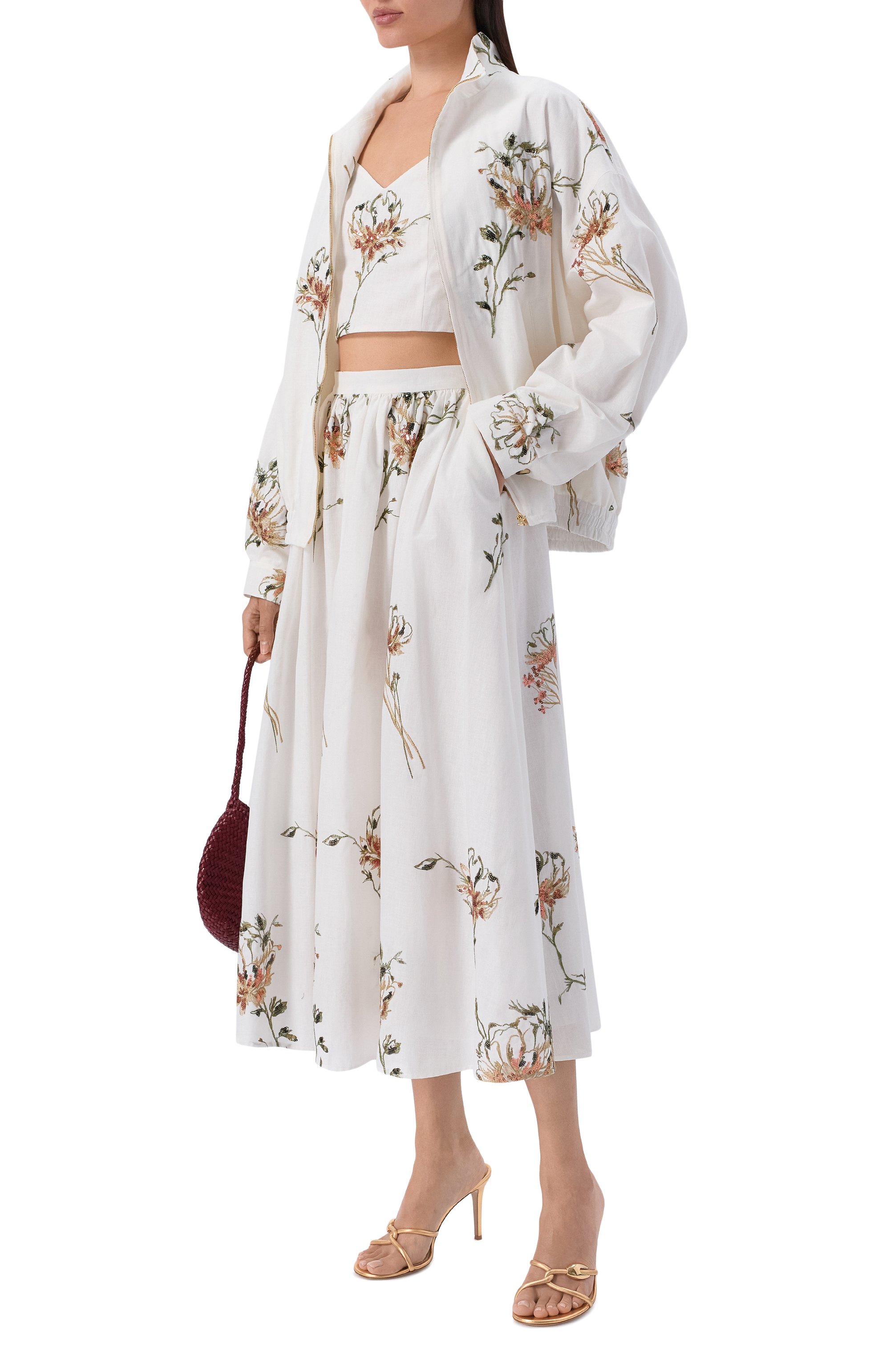 Топ из хлопка и льна OLOLOL белого цвета по цене 35000 руб., арт. OLTP011/3406.BQ102, фото 2 Топ из хлопка и льна OLOLOL, арт. OLTP011/3406.BQ102, фото 2