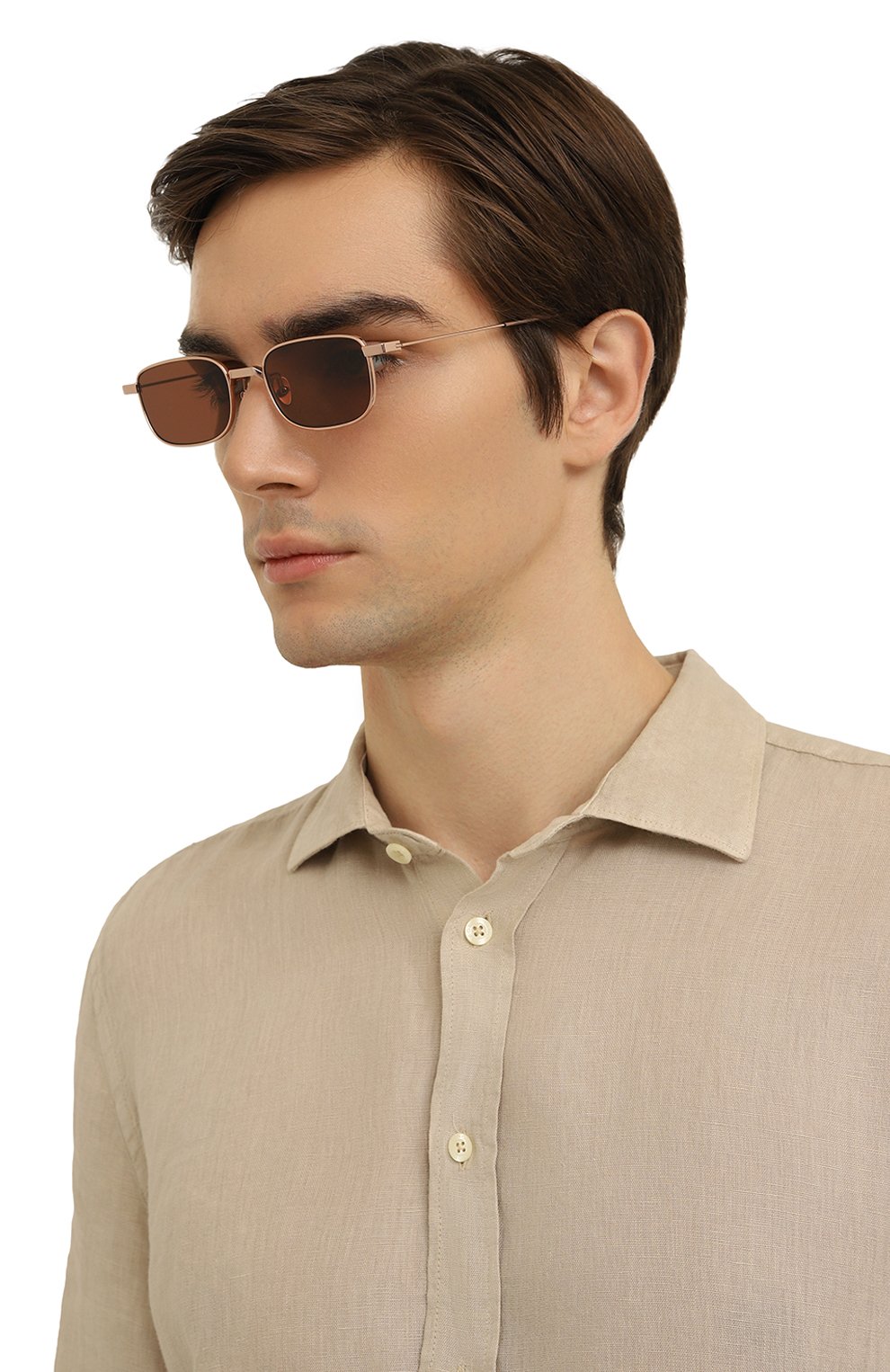 Солнцезащитные очки PROJEKT PRODUKT золотого цвета по цене 33200 руб., арт. FSCC6 CPG, фото 3 Солнцезащитные очки PROJEKT PRODUKT, арт. FSCC6 CPG, фото 3