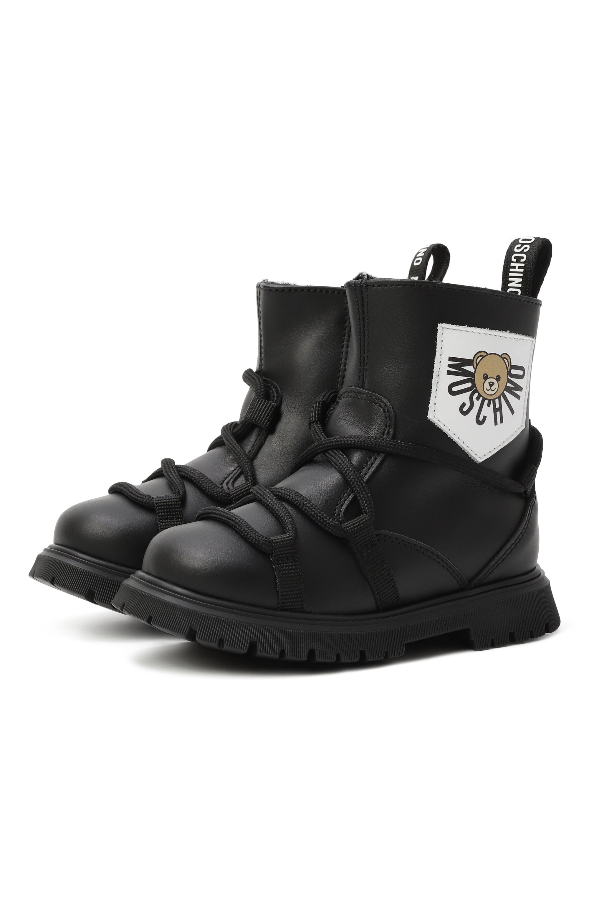 Кожаные ботинки MOSCHINO, арт. 81863/VAR2/19-26, фото 1