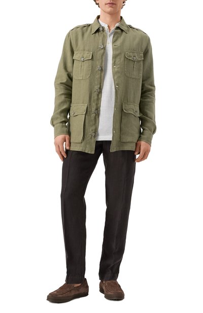 Футболка-хенли изо льна и хлопка 120% LINO, арт. 32ALIM79AC/G308/S01, фото 2