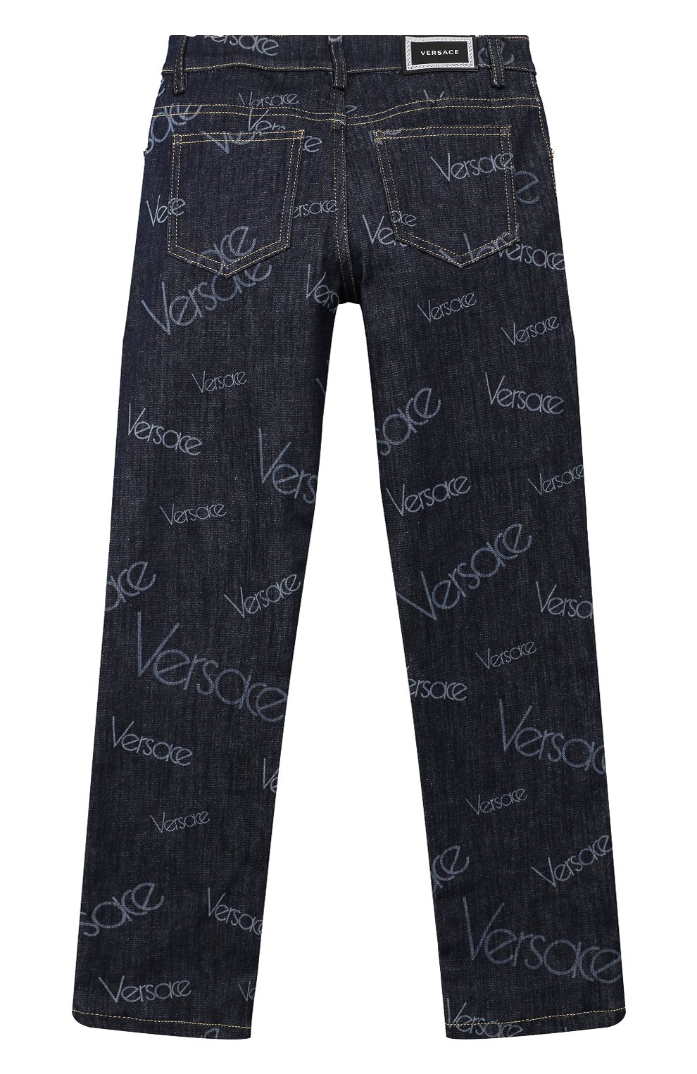Джинсы VERSACE темно-синего цвета по цене 22600 руб., арт. YC000111/YA00321/8A-14A, фото 2 Джинсы VERSACE, арт. YC000111/YA00321/8A-14A, фото 2