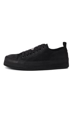Женские замшевые кеды nono ANN DEMEULEMEESTER черного цвета, арт. B0012569/LT147 | Фото 4 (Подошва: Платформа; Материал вну�тренний: Натуральная кожа; Материал сплава: Проставлено; Драгоценные камни: Проставлено; Материал внешний: Натуральная кожа, Замша; Материал утеплителя: Без утеплителя; Кросс-КТ: Низкие; Стили: Кэжуэл)