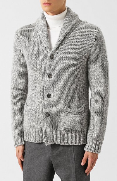 Кашемировый кардиган на пуговицах с шалевым воротником RALPH LAUREN, арт. 790706417, фото 3