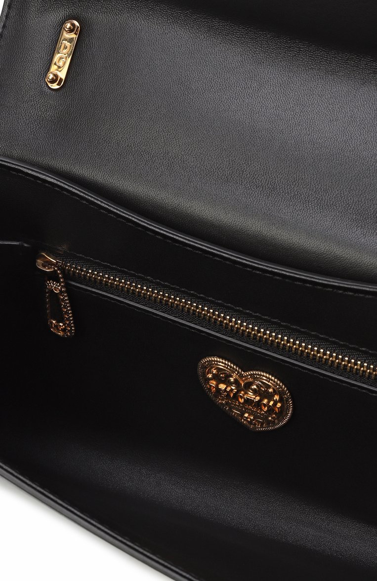 Женская сумка devotion small DOLCE & GABBANA черного цвета, арт. BB6652/AV967 | Фото 5 (Материал: Натуральная кожа; Размер: small; Ремень/цепочка: На ремешке; Сумки-технические: Сумки через плечо; Женское Кросс-КТ: Вечерняя сумка; Статус проверки: Проверена категория; Региональные ограничения белый список (Axapta Mercury): RU; Автоматизация Diginetica: Не назначено; Автоматизация ТО: Проставлено; Автоматизация состава: Проставлено)