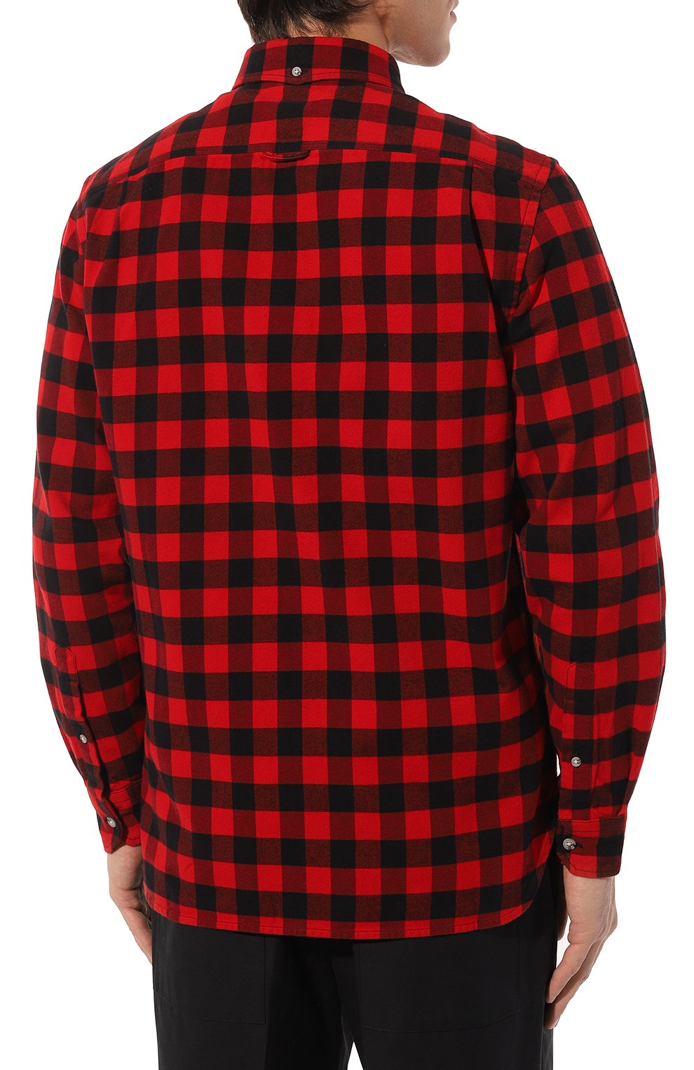 Хлопковая рубашка WOOLRICH красного цвета по цене 20000 руб., арт. CFWOSI0090MRUT3104, фото 4 Хлопковая рубашка WOOLRICH, арт. CFWOSI0090MRUT3104, фото 4