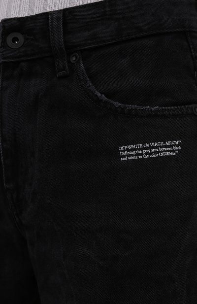 Джинсы OFF-WHITE черного цвета по цене 47800 руб., арт. 0WYA031F21DEN002, фото 5 Джинсы OFF-WHITE, арт. 0WYA031F21DEN002, фото 5