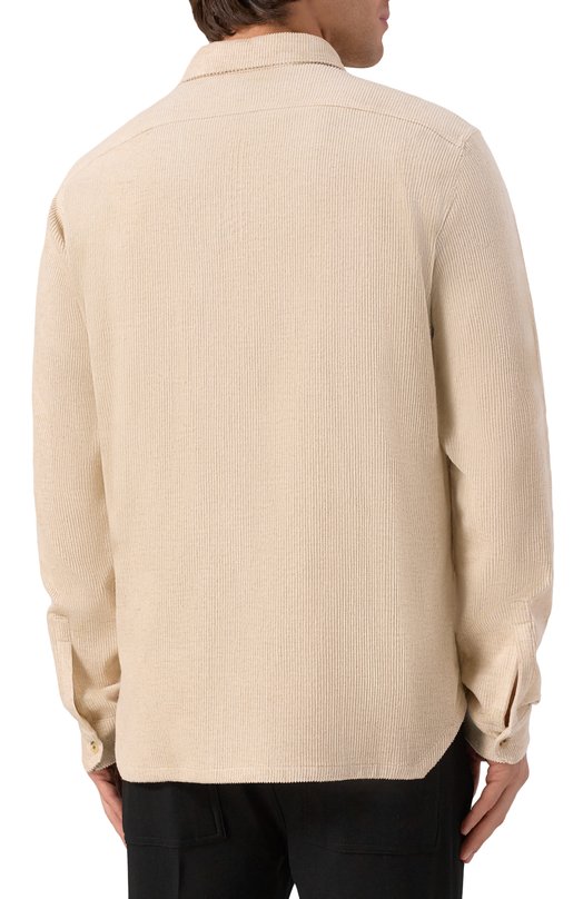 Вельветовая рубашка Rick Owens RU02E1292/MLC Кремовый  RU02E1292/MLC Фото 4