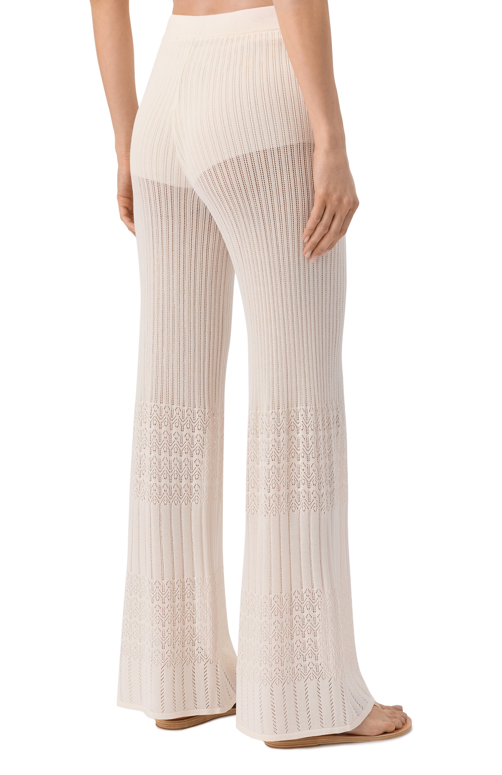 Брюки из вискозы BOSS ORANGE кремового цвета по цене 21550 руб., арт. 50535496, фото 4 Брюки из вискозы BOSS ORANGE, арт. 50535496, фото 4